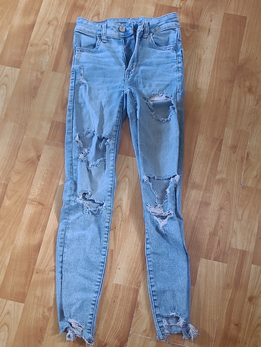 Light Blue Distressed Women’s Jeans